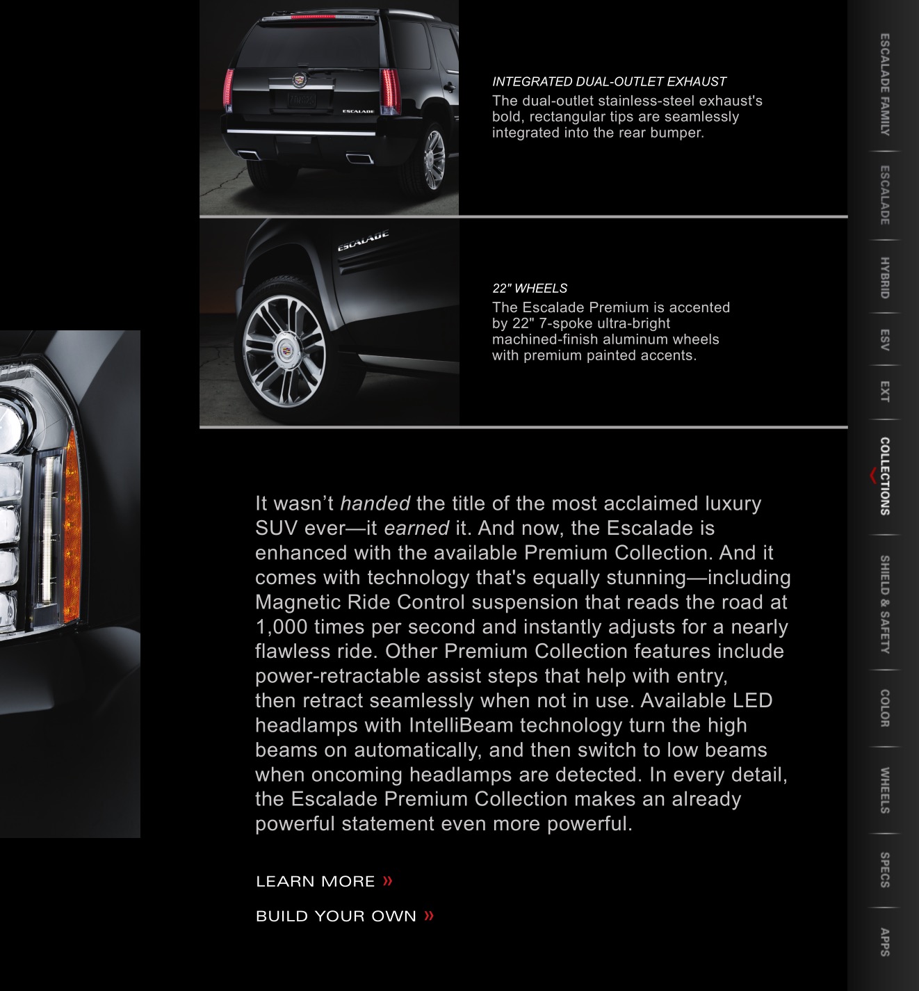 2012 Cadillac Escalade Brochure Page 2
